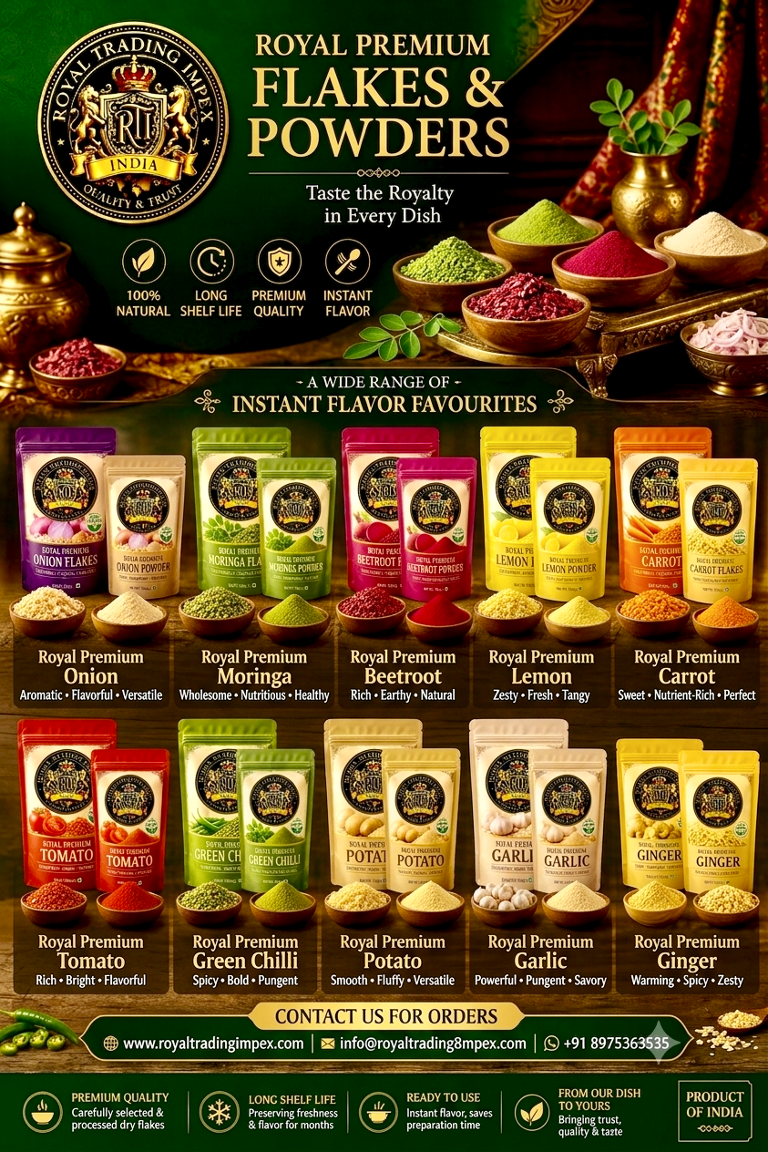 Dehydrated Powders & Flakes